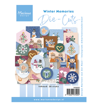 PRE-ORDER - Marianne Design, Die Cuts, Winter Memories by Marleen - VK9656
