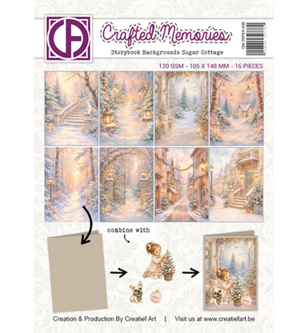 PRE-ORDER - Creatief Art, Collagepapier, Sugar Cottage - CM-PAPER-005