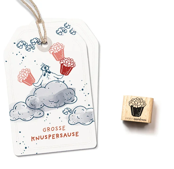 Cats on Appletrees, Mini Stempel, Zak Popcorn