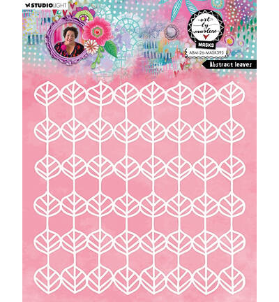 PRE-ORDER - Art by Marlene, Mask Stencil, Abstract Leaves Art - ABM-26-MASK393