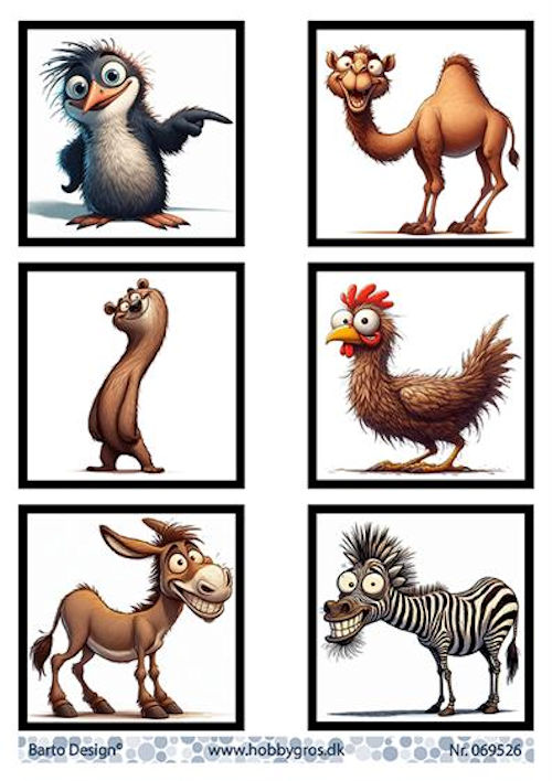 Barto Design, Knipvel, Gekke Dieren - 069526