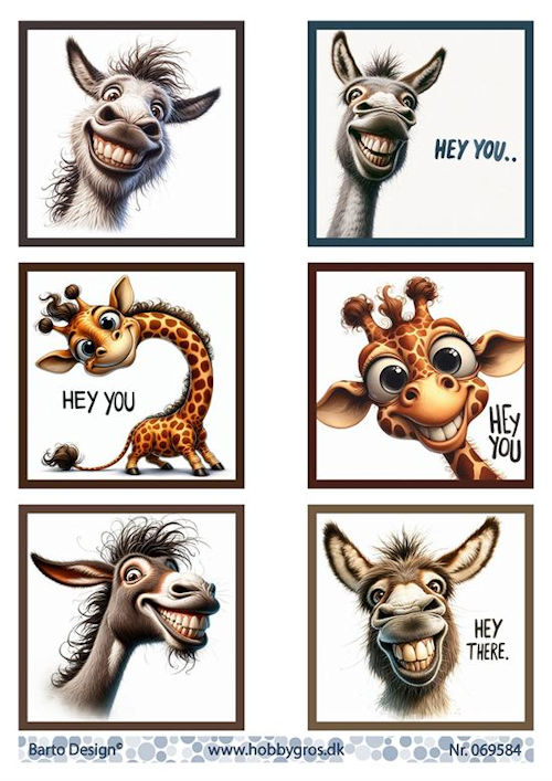 Barto Design, Knipvel, Ezel/Giraf  - 069584