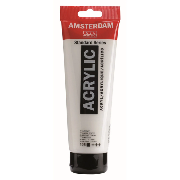 Amsterdam, Acrylverf, Titaanwit, 120 ml