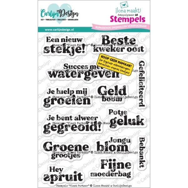 Carlijn Design, Clear Stamp, Plant Partner - CDST-0169