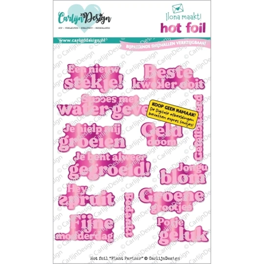 Carlijn Design, Hot Foil, Plant Partner - CDHF-0088