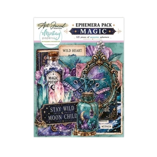 Mintay, Art Journal, Ephemera Pack, Magic (68 pcs) - MT-ART-C07