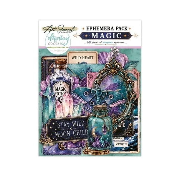 Mintay, Art Journal, Ephemera Pack, Magic (68 pcs) - MT-ART-C07
