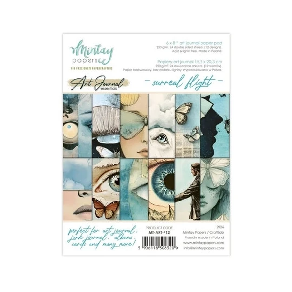 Mintay, Art Journal, Paperpad, Surreal Flight , 6x8 inch - MT-ART-P12