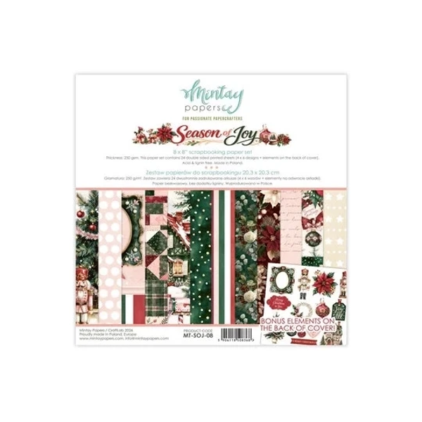 Mintay, Paperpad, Season of Joy, 8x8 inch - MT-SOJ-8
