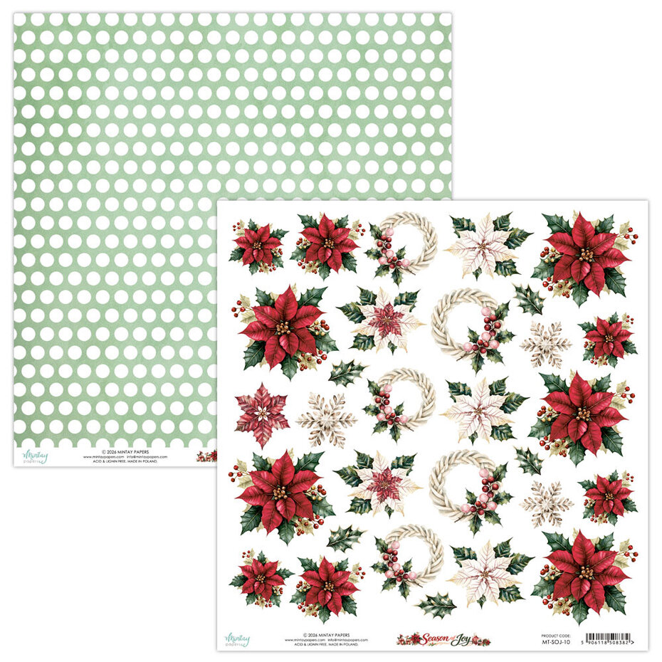 Mintay, Scrapbookvel, Season of Joy, Fussy Cut - MT-SOJ-10