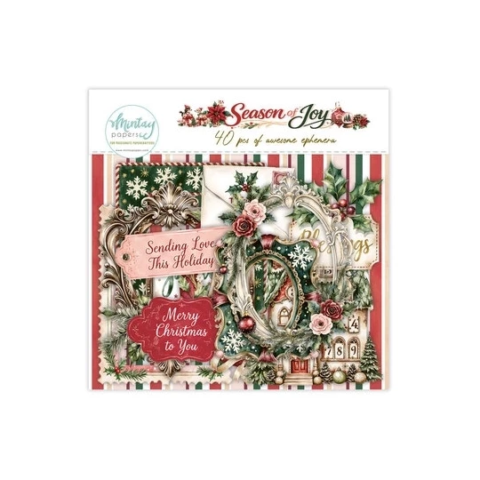 Mintay, Paper Ephemera, Season of Joy, 40 pcs - MT-SOJ-LSCE