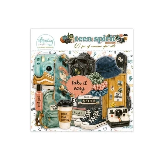 Mintay, Paper Die Cuts, Teen Spirit, 60 pcs - MT-TSP-LSC