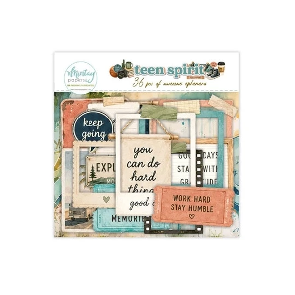 Mintay, Paper Die Cuts, Teen Spirit, 36 pcs - MT-TSP-LSCE