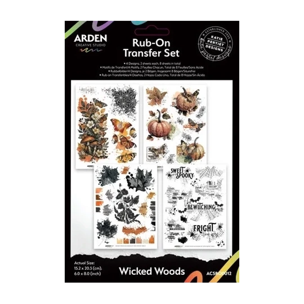 Arden Creative Studio, Katie Pertiet, Wicked Woods, Rub-On Transfer Set - ACSRO012