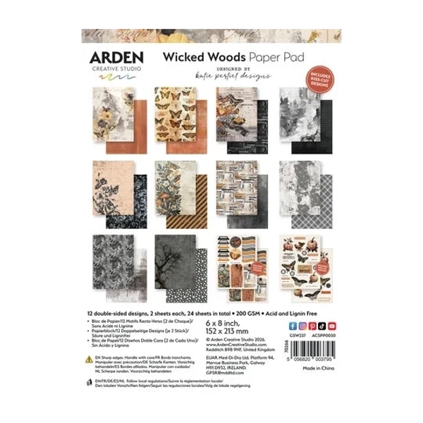 Arden Creative Studio, Katie Pertiet, Wicked Woods, Paperpad, 6x8 inch - ACSPP0030