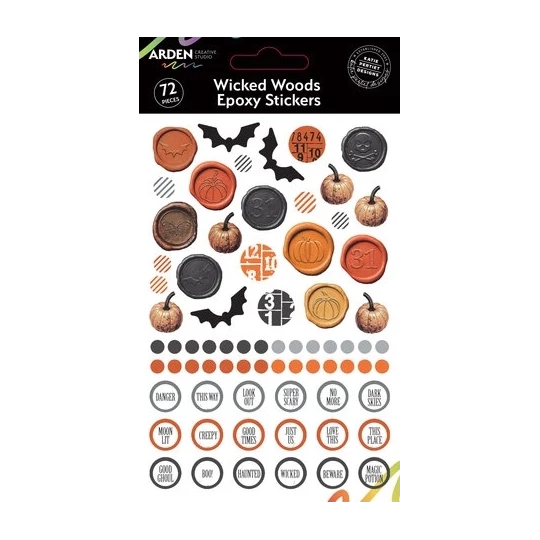 Arden Creative Studio, Katie Pertiet, Wicked Woods, Epoxy Stickers - ACSES0003