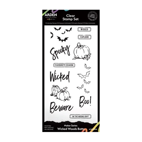 Arden Creative Studio, Katie Pertiet, Wicked Woods, Clear Stamp, Batty - ACSCS0036
