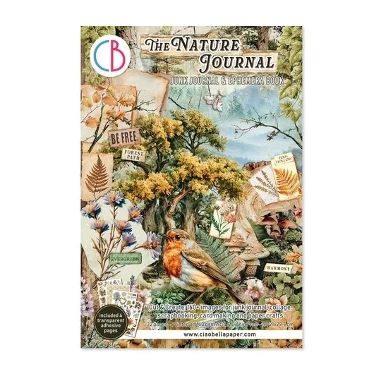 Ciao Bella, Junk Journal, Ephemera Book, The Nature Journal - CBB030