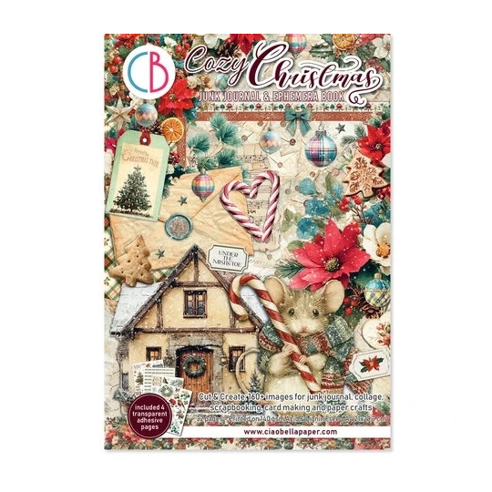 Ciao Bella, Junk Journal, Ephemera Book, Cozy Christmas - CBB031