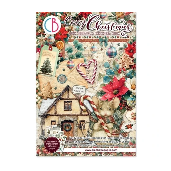 Ciao Bella, Junk Journal, Ephemera Book, Cozy Christmas - CBB031