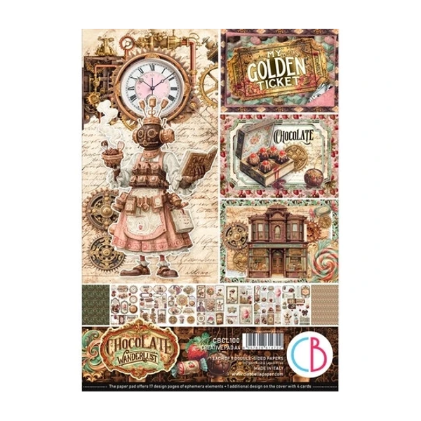 Ciao Bella, A4 Creative Pad, The Chocolate Factory - CBCL100