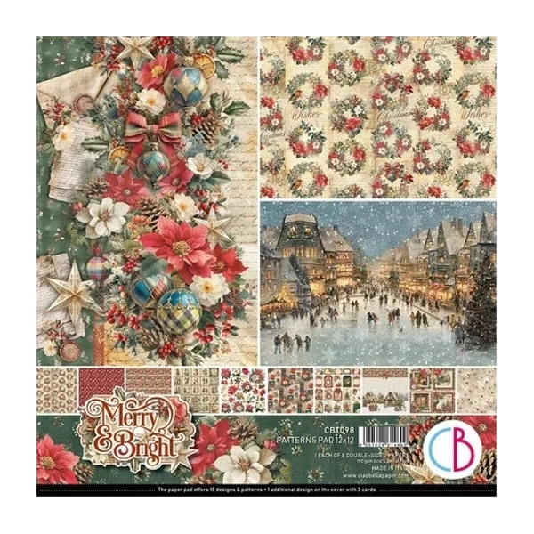 Ciao Bella, Paperpad, Merry & Bright, 12x12  inch - CBT098