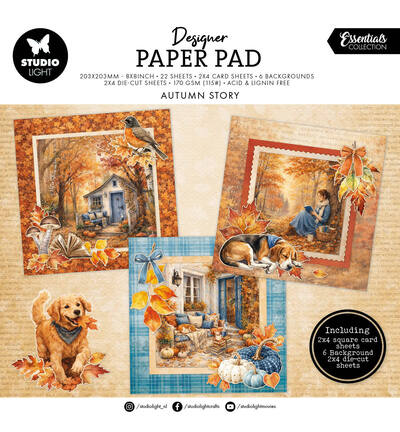 Studiolight, Design Paperpad, Essentials, Autumn Story - SL-ES-DCPP504