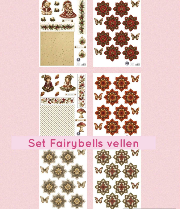PRE-ORDER, Set Fairybells vellen, Herfst/Kerst