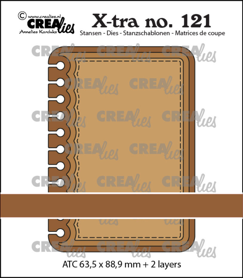 Crealies, X-tra, ATC Notebook Verticaal - CLXtra121