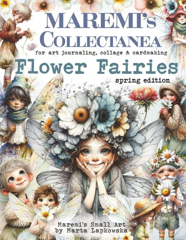 Maremi's Small Art, Collectanea Collage Pages for Art Journaling - Flower Fairies Spring