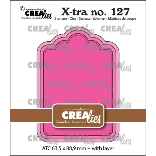 Crealies, X-tra, ATC Paneel B - CLXtra127