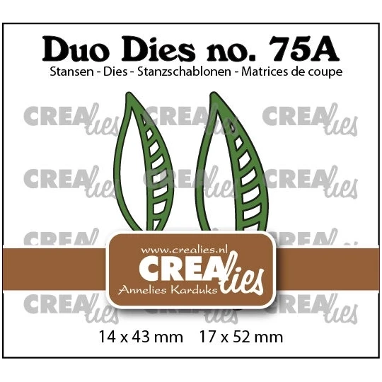 Crealies, Duo Dies, Open Blaadjes 21 (spiegelbeeld) - CLDD75a