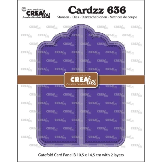 Crealies, Cardzz, Gatefold Card, Paneel B - CLCZ636