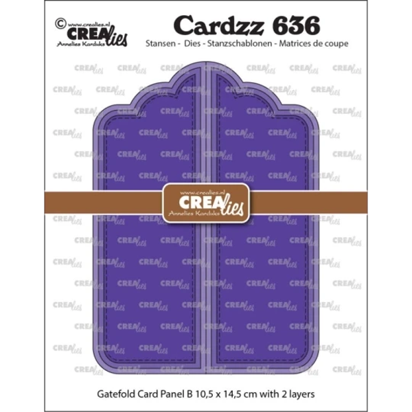 Crealies, Cardzz, Gatefold Card, Paneel B - CLCZ636