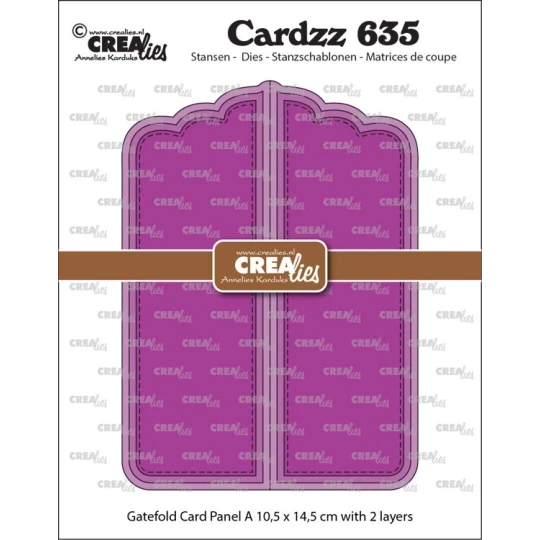 Crealies, Cardzz, Gatefold Card, Paneel A - CLCZ635