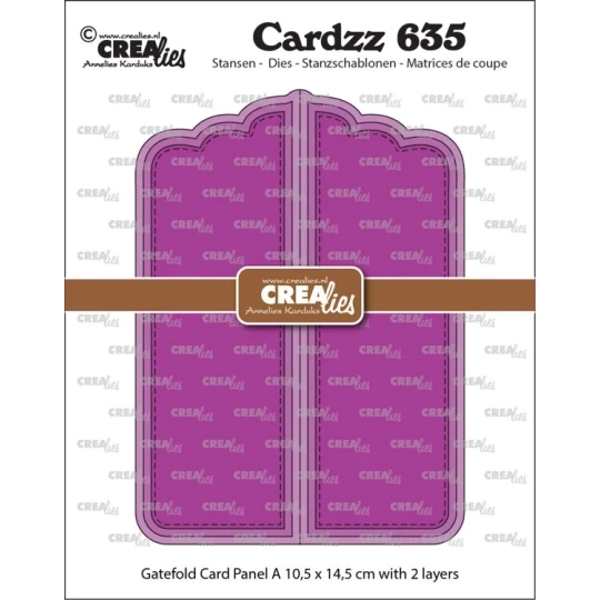 Crealies, Cardzz, Gatefold Card, Paneel A - CLCZ635