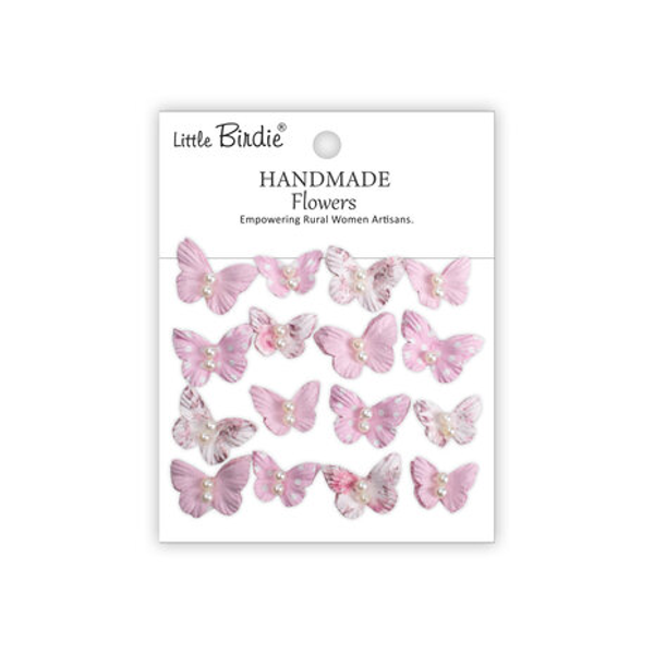 Little Birdie, Handmade Flowers, Pearly Flutter, Pink Symphony - CR110292