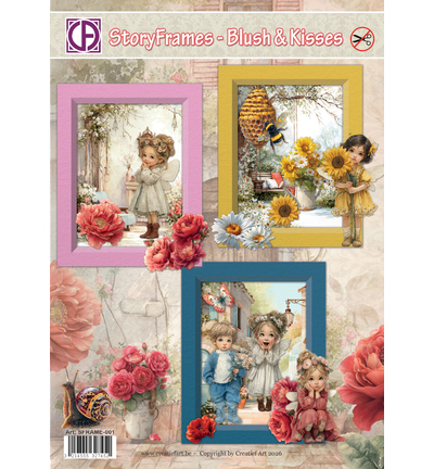 PRE-ORDER - Creatief Art, Kaartpakket, Storyframes, Blush & Kisses - SFRAME-001