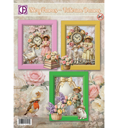 PRE-ORDER - Creatief Art, Kaartpakket, Storyframes, Victorian Dreams - SFRAME-002