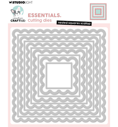 CraftLab, Snijmal, Essentials, Nested Squares Scallop - CCL-ES-CD1126