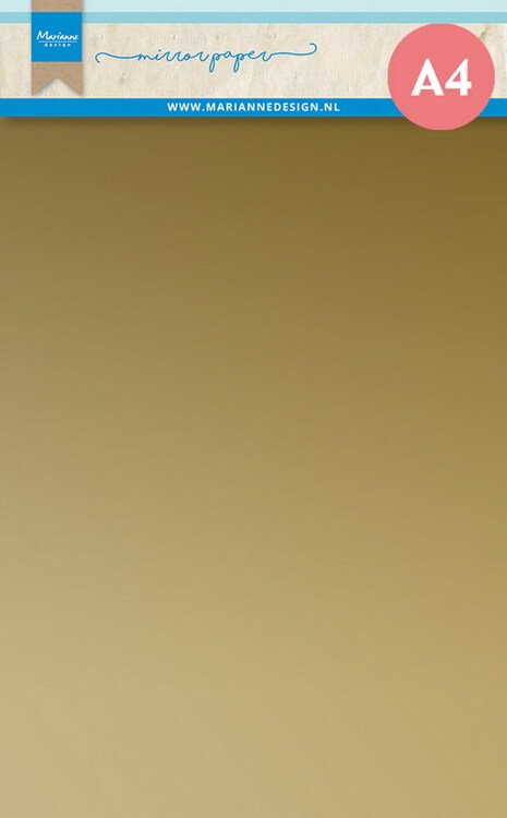 Marianne Design, Mirror paper, Gold, A4 formaat - CA3177