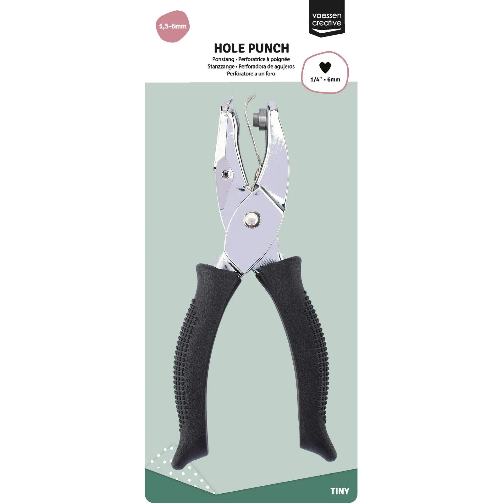 Vaessen Creative, Ponstang, Hart, 6x6 mm - 21438-002