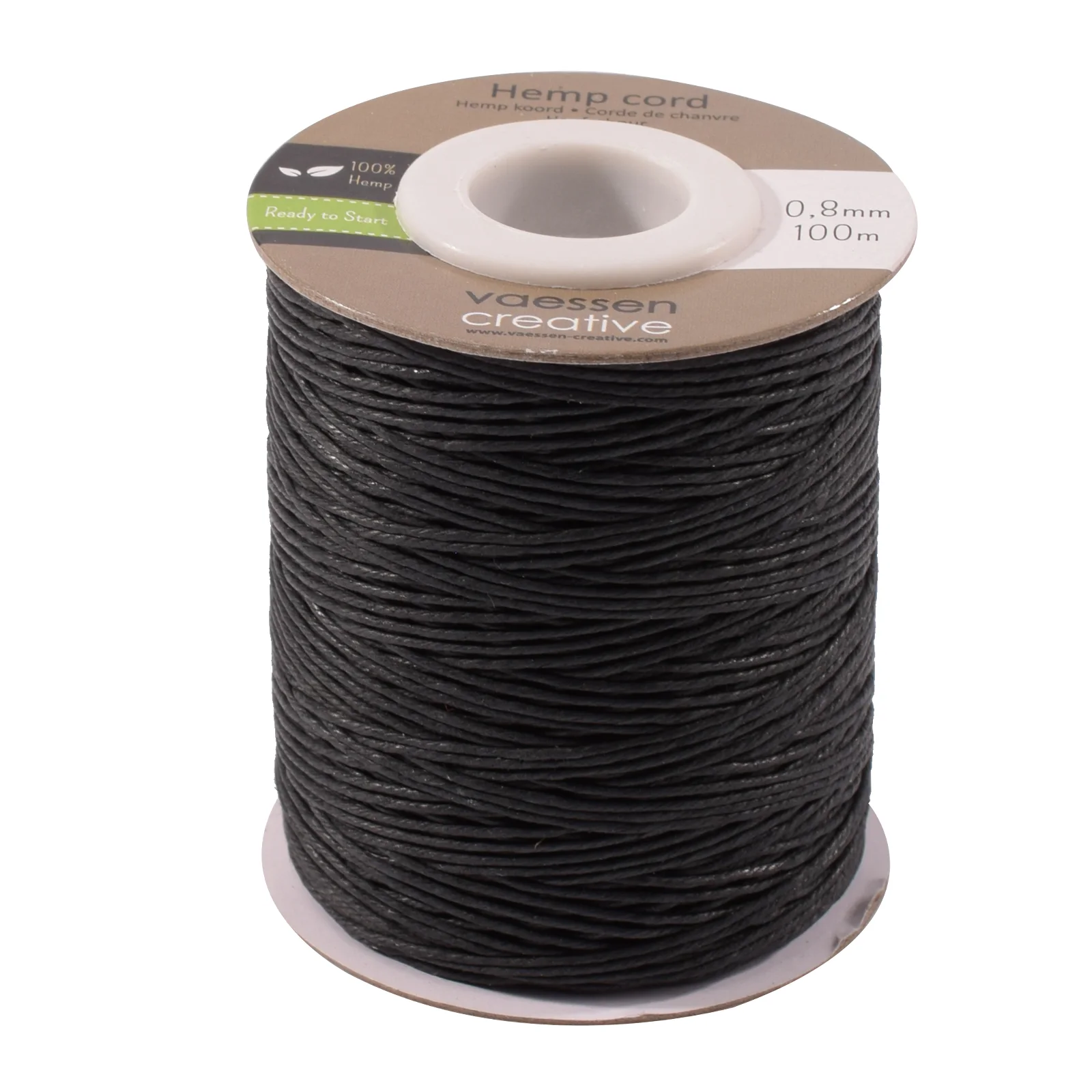Vaessen Creative, Henneptouw, Zwart, 100 m - 3908-026