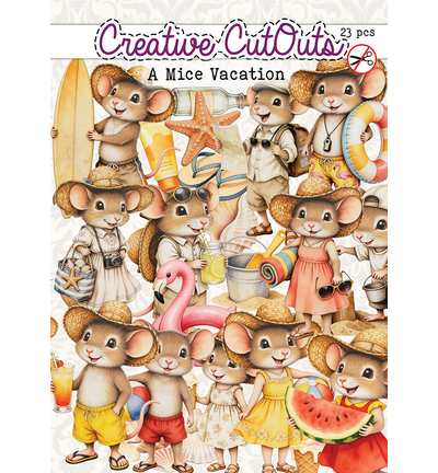 PRE-ORDER - Creatief Art, Stansplaatjes, A Mice Vacation - CCODC-PLUS-004