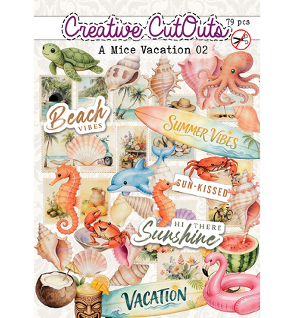PRE-ORDER - Creatief Art, Stansplaatjes, A Mice Vacation 02 - CCODC-PLUS-005