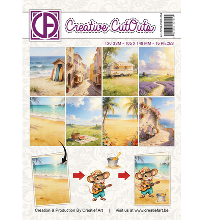 PRE-ORDER - Creatief Art, Collagepapier, A Mice Vacation - CCOA-PLUS-004