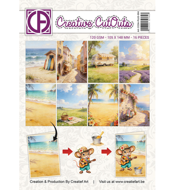 PRE-ORDER - Creatief Art, Collagepapier, A Mice Vacation - CCOA-PLUS-004