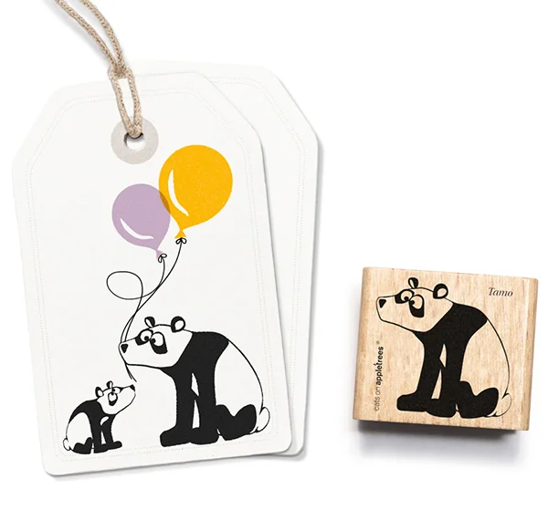 Cats on Appletrees, Stempel, Panda Tamo - 2346