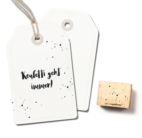 Cats on Appletrees, Stempel, Confetti, Origineel - 2405