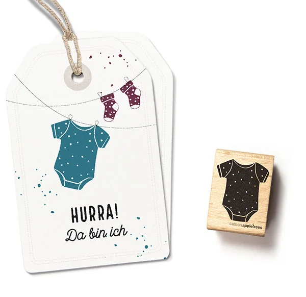 Cats on Appletrees, Stempel, Rompertje - 27482